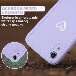 Etui Silikonowe do iPhone XR Fioletowe Antywstrząsowe Solidne