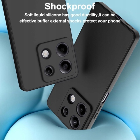 Etui Xiaomi Redmi Note 13 5G (czarne) i szkło hartowane na ekran