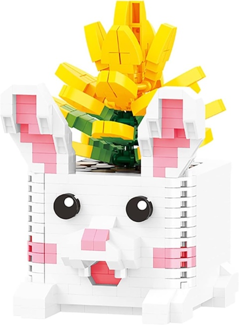Klocki konstrukcyjne mini plastikowe króliczek 501 elementów 6,4 x 9,9cm