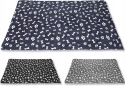 Koc dla psa kota czarny 100 cm x 70 cm, zestaw 3 szt.