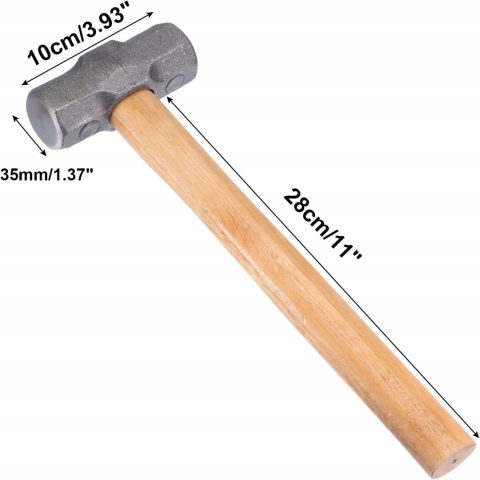 MŁOTEK ŚLUSARSKI TRADYCYJNY TRZONEK DREWNIANY 850G STANDART