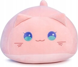 Maskotka Zabawka Do Przytulania Dla Dzieci Pluszak Miś Różowy Kot 30cm