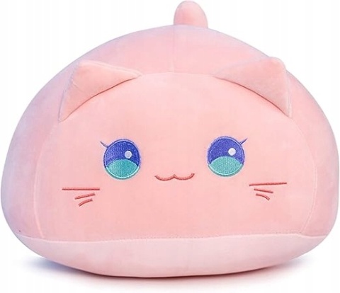 Maskotka Zabawka Do Przytulania Dla Dzieci Pluszak Miś Różowy Kot 30cm