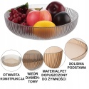 Miski plastikowe 25 cm Zestaw 4szt Szare i kawowe PET spożywczy Do zmywarki