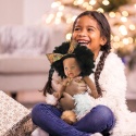 NICE2YOU Czarna Lalka 30cm Dla Dziewczynek Włosy Afro 2-5 Lat
