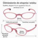 Okulary do czytania +2.00 z Filtrem światła niebieskiego Różowe