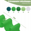 Papier Krepowy Taśmy 15 rolek 4.5cm x 25m 5 Kolorów