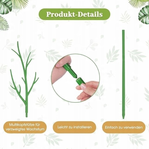 Podpórki do roślin tworzywo sztuczne 100 cm 6 szt.