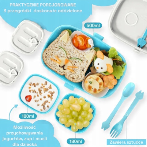 Śniadaniówka TUSEASY 860 ml