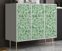 Tapeta samoprzylepna Wodoodporna Wzór Zielone kwiaty Liście 44x300cm mocna