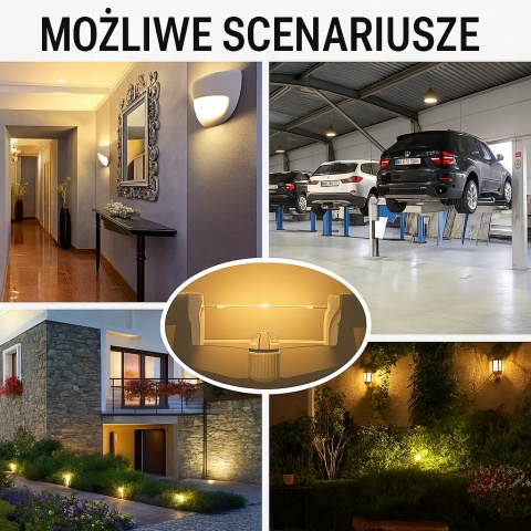 ŻARÓWKA HALOGENOWA R7S zestaw 2 sztuki 500W 2800K 11000lm J189mm