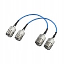 Adapter Kabla Koncentrycznego RF Żeński UHF PL-259 Podwójne Złącze