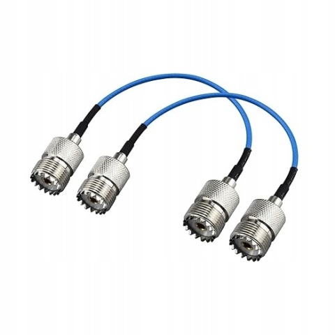 Adapter Kabla Koncentrycznego RF Żeński UHF PL-259 Podwójne Złącze