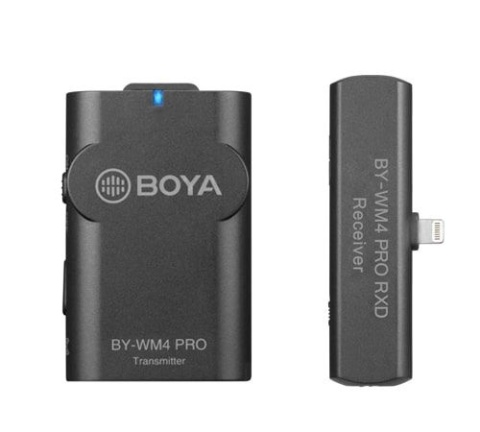 Boya BY-WM4 PRO-K3 - bezprzewodowy mikrofon (nadajnik + odbiornik) iOS