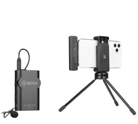 Boya BY-WM4 PRO-K3 - bezprzewodowy mikrofon (nadajnik + odbiornik) iOS