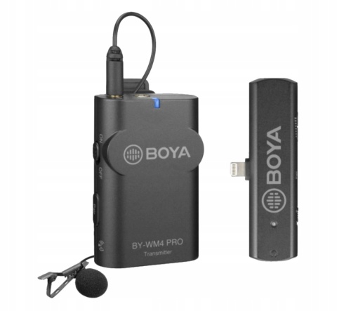 Boya BY-WM4 PRO-K3 - bezprzewodowy mikrofon (nadajnik + odbiornik) iOS