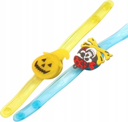 Bransoletki dla dzieci LED Dekoracje na Halloween Świecące Zestaw 2szt