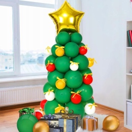 Choinka sztuczna z balonów zrób to sam Dekoracja bożonarodzeniowa Zestaw 41