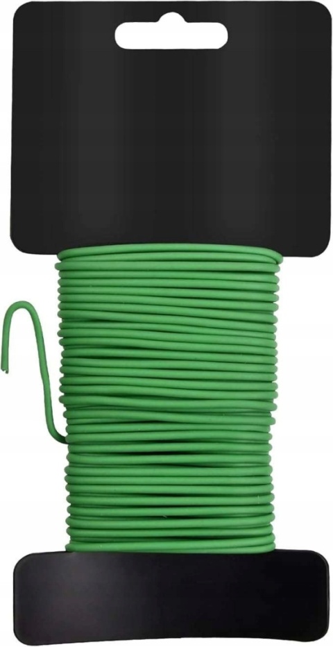 Drut ogrodowy do podwiązywania roślin pomidorów kwiatów zielony 10m x 2,5mm