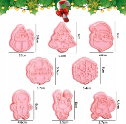 Foremki Do Ciastek Świąteczne Mix DIY Zestaw 8szt