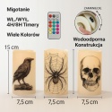 Homemory Świece LED Halloween bezpłomieniowe zmieniające kolor 3 szt.