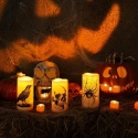 Homemory Świece LED Halloween bezpłomieniowe zmieniające kolor 3 szt.