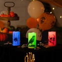 Homemory Świece LED Halloween bezpłomieniowe zmieniające kolor 3 szt.