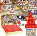 Kalendarz Adwentowy Puzzle Na Boże Narodzenie 1000 Elementów Obrazki Kolaż