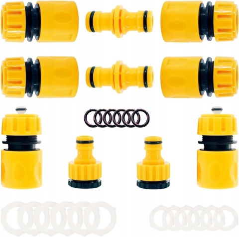 Łącznik Przedłużka do Węża Ogrodowego 1/2 Szybkozłączka Adapter 10szt