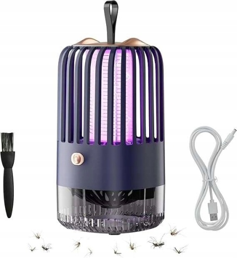 Lampa Owadobójcza na Owady USB Bezprzewodowa 4000V Pułapka