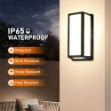 Lampa ścienna zewnętrzna z czujnikiem ruchu 24 W ciepła biel IP65 2szt