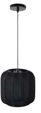 Lampa żyrandol oprawa na żarówkę E27 z czarnym kloszem wisząca nowoczesna