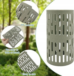 Osłona chroniąca młode drzewa Plastikowa Regulowana 34 x 20 cm Zestaw 6szt
