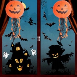 Papierowa latarnia DYNIA HALLOWEEN 25 cm BNOYONERAS - 2 sztuki dekoracji