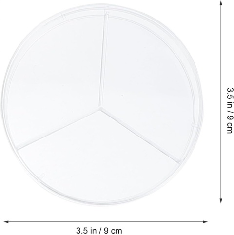 Płytki Petriego szalki plastikowe 90mm Przezroczyste 30szt