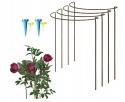 Podpory do Kwiatów Wspornik Łodyg z nawadniaczem Metal 60cm 4x30cm 4szt