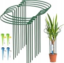 Podpory do kwiatów wspornik łodyg z nawadniaczem metalowe 60x30 cm 6szt