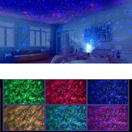 Projektor gwiazd LED z głośnikiem lampka nocna Bluetooth 3w1