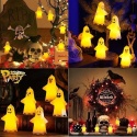 Światło LED lampki dekoracyjne Łańcuch świetlny na Halloween Duchy 5szt