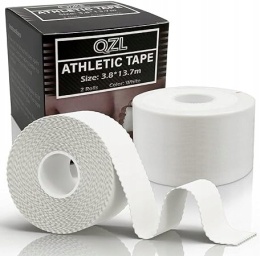 Taśma Tejp na Palce Taśma Sportowa do Tapingu 3.8cm x 13.7m 2szt Biały