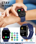 Zegarek sportowy smartwatch 1,7'' AMOLED IP68 niebieski
