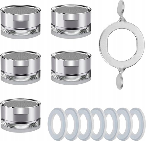 Aerator Adapter Do Kranu Baterii Umywalkowej M24 Perlator Zestaw 5 Sztuk