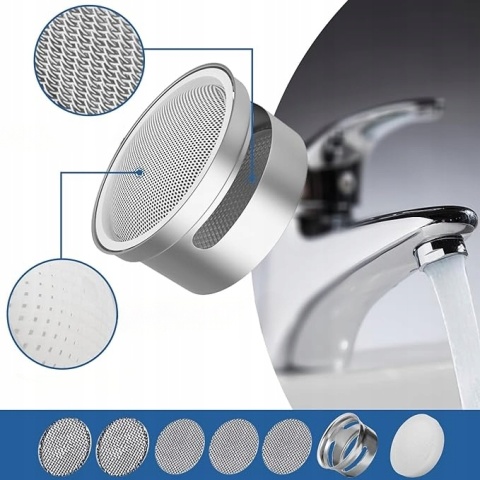 Aerator Adapter Do Kranu Baterii Umywalkowej M24 Perlator Zestaw 5 Sztuk