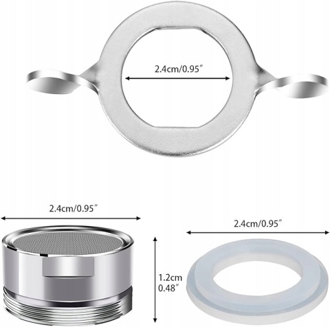 Aerator Adapter Do Kranu Baterii Umywalkowej M24 Perlator Zestaw 5 Sztuk