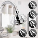 Aerator do kranu wylewka perlator 360° 5 funkcji chrom