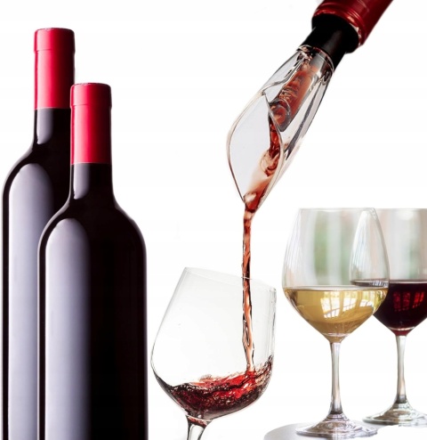 Aerator do wina napowietrzacz z nalewakiem dozownikiem do alkoholu