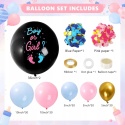 Balony Dekoracja na przyjęcie z okazji ujawnienia płci Baby Shower 147 szt