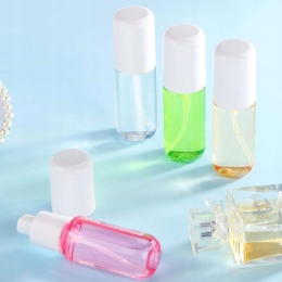 Butelki podróżne z rozpylaczem mini wielokolorowe 40ml 4szt