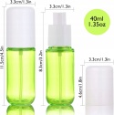 Butelki podróżne z rozpylaczem mini wielokolorowe 40ml 4szt