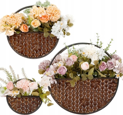 Doniczka metal brązowy Jones Hause DEco 30 cm x 10 x 30 cm